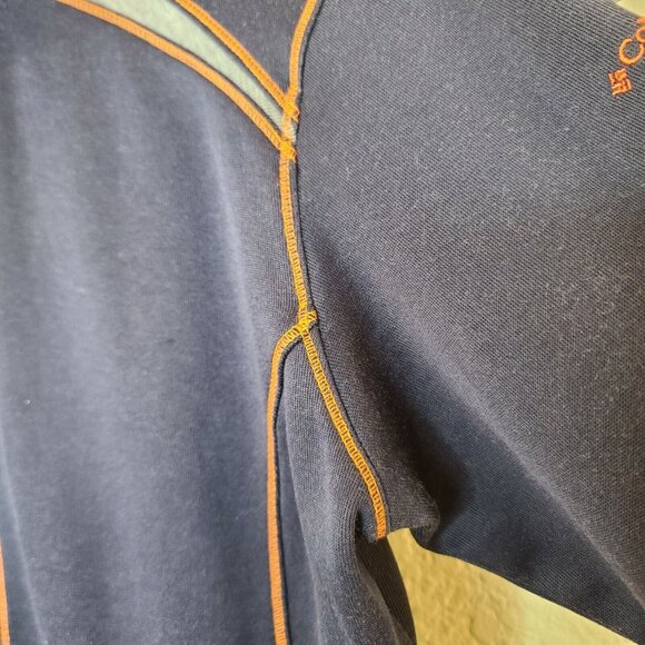 Columbia Jacket Womens Small Navy Blue Knit Full Zip Omni Wick Sportswear Active - Picture 5 of 12